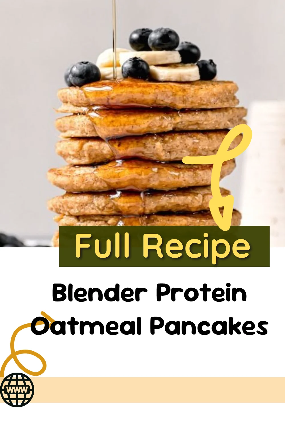 Blender Protein Oatmeal Pancakes