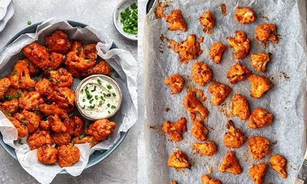 Crispy Buffalo Cauliflower Wings