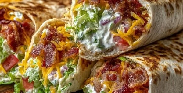 Cheesy Bacon Ranch Wraps