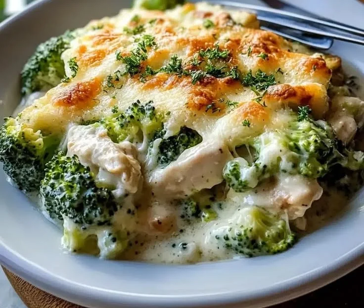 Creamy Keto Chicken Alfredo Broccoli Bake You’ll Love