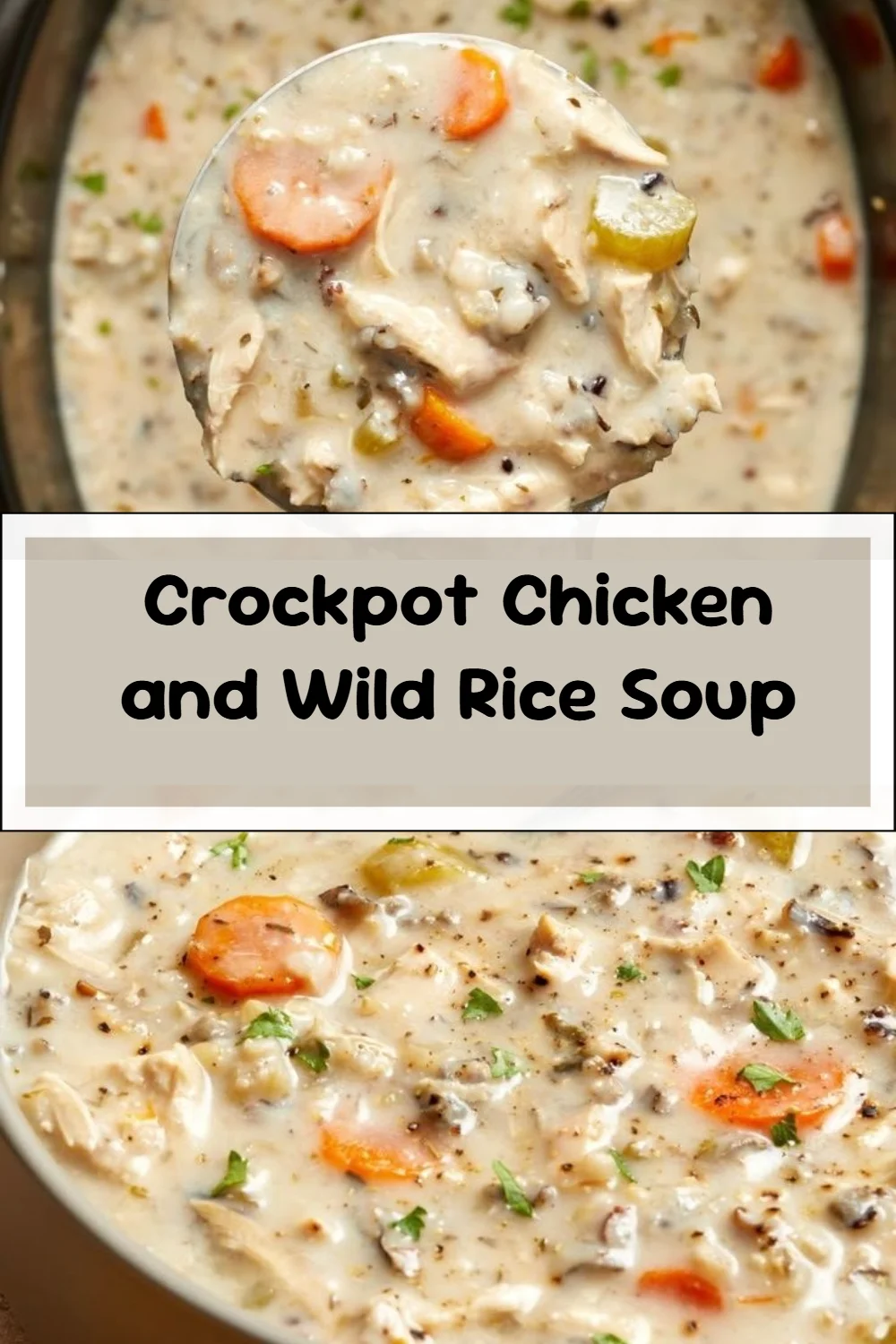 Crockpot Chicken and Wild Rice Soup