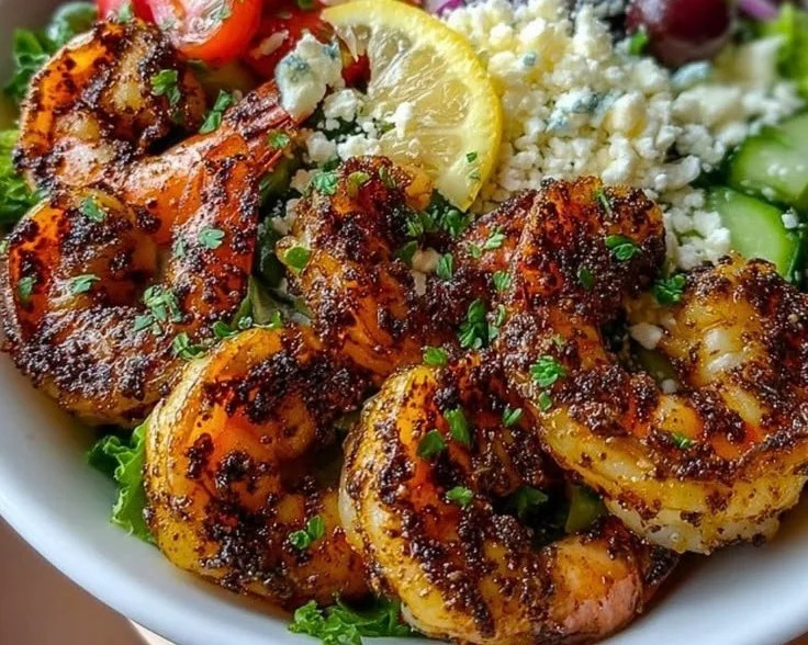 Greek Shrimp Mediterranean Bowl