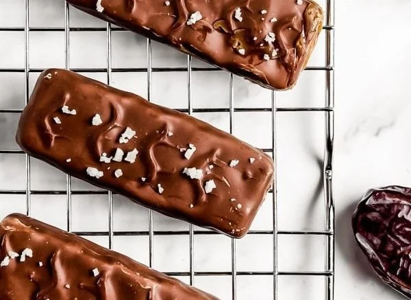 Healthy Homemade Vegan Protein Packed Snickers Bar