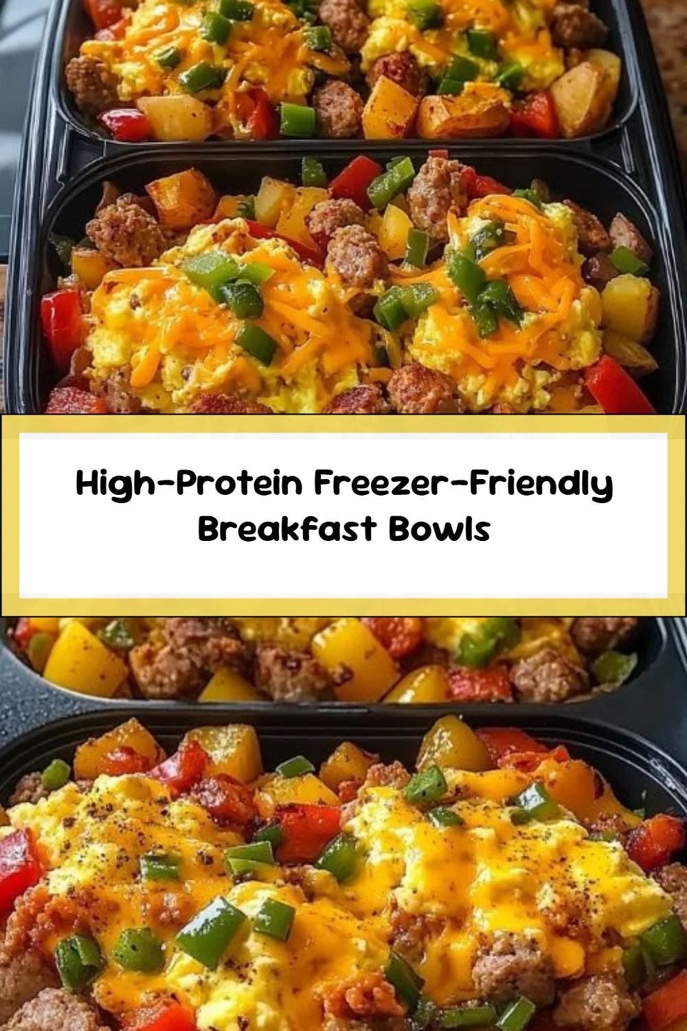 High-Protein Freezer-Friendly Breakfast Bowls