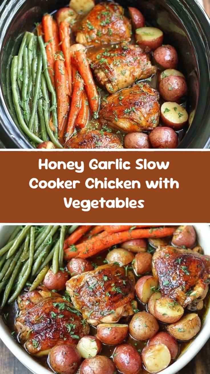 Honey Garlic Slow Cooker Chicken with Vegetables