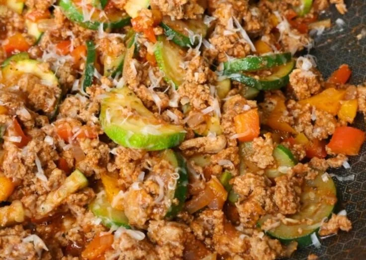Italian Ground Turkey & Veggie Skillet