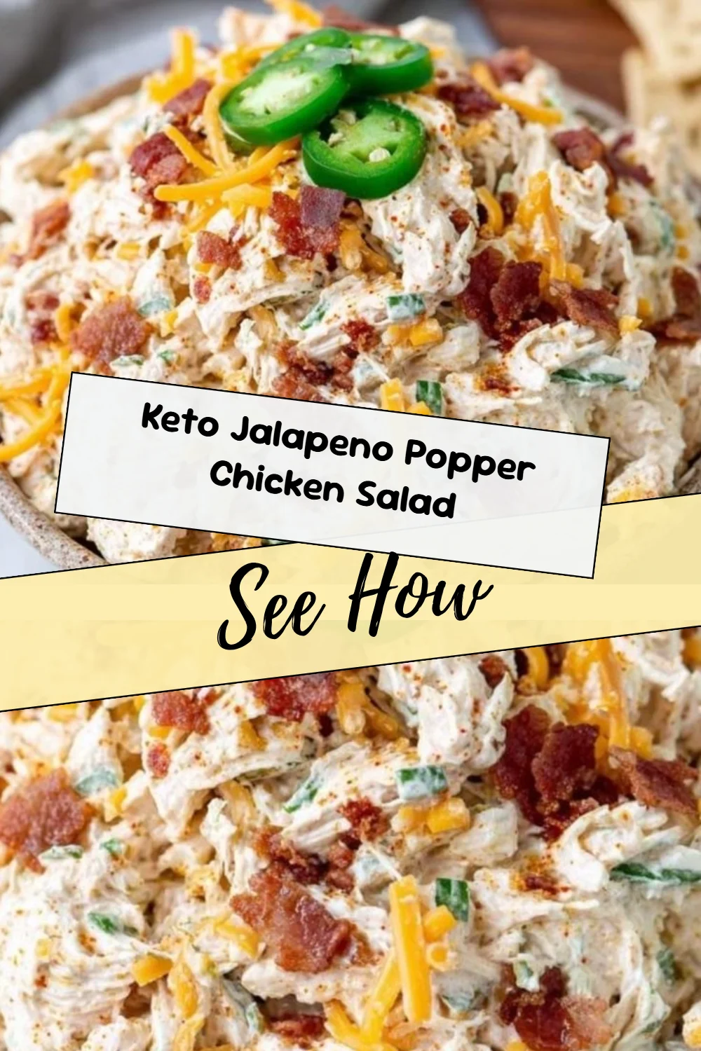 Keto Jalapeno Popper Chicken Salad