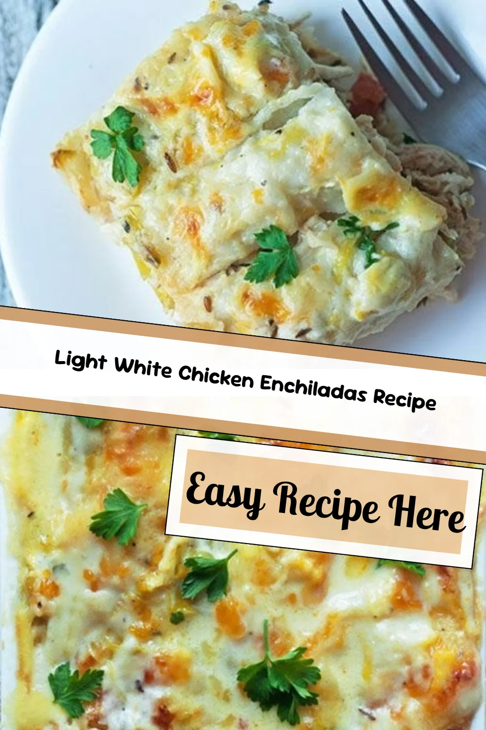 Light White Chicken Enchiladas Recipe
