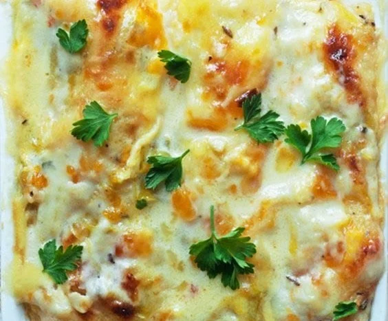 Skinny White Chicken Enchiladas