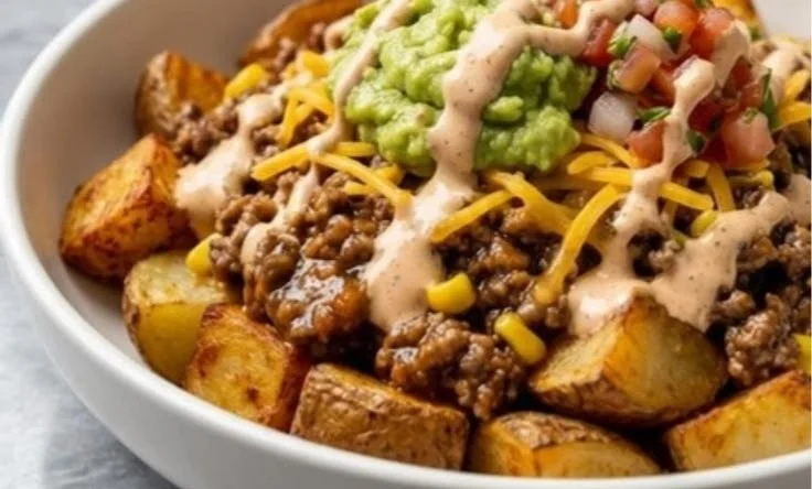 Loaded Potato Taco Bowl