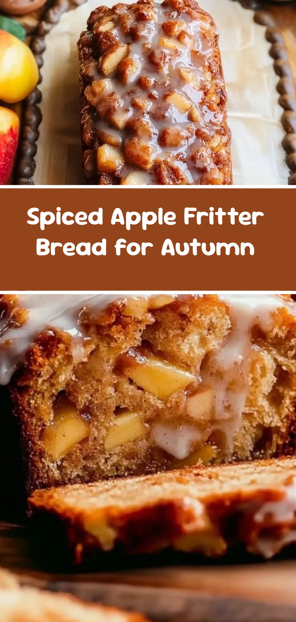 Spiced Apple Fritter Bread for Autumn