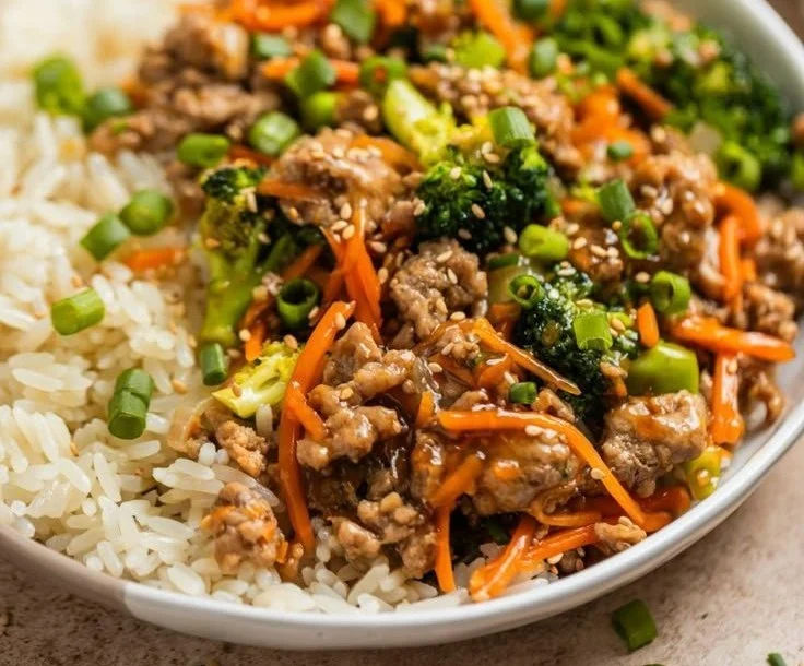 Ground Turkey Teriyaki Stir Fry