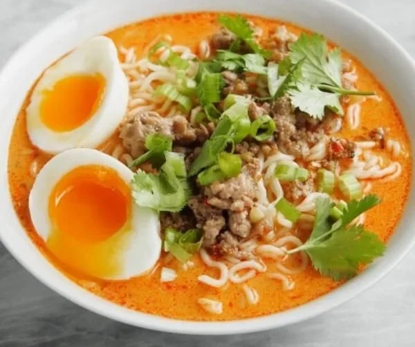Thai Coconut Soup with Ramen Noodles